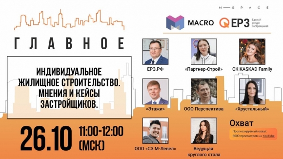 На онлайн-конференции обсудят проблемы ИЖС, кейсы и проектное финансирование